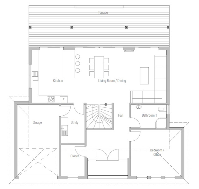 Modern House Plan, 2 Floor