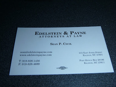 Edelstein & Payne Criminal Defense Attorneys at Law Sean P. Cecil 315 East Jones St Raleigh, NC 27601