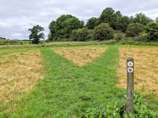 Take the left fork on byway 84 / 18