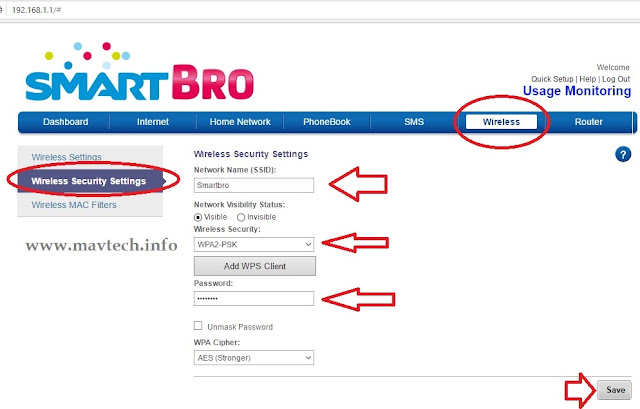 How to change Password on Prepaid Smart Bro Pocket WiFi LTE