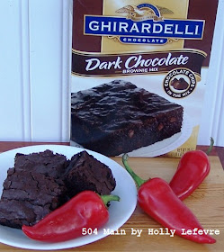 spicy cinnamon brownies and ghirardelli mix