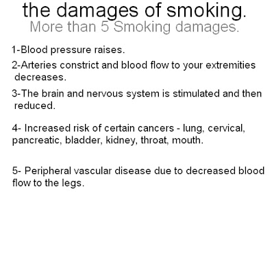 what are the damages of smoking