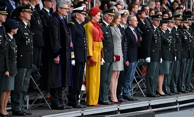 King Philippe, Queen Mathilde and Crown Princess Elisabeth attended the Blue Berets parade