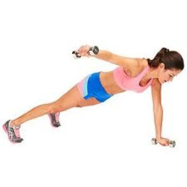 Plank with Lateral Arm Raise