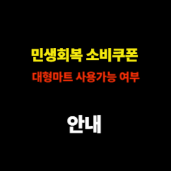 민생회복 소비쿠폰 대형마트 사용 가능 여부 (이마트, 홈플러스, 롯데마트 포함) 썸네일 민생회복 소비쿠폰 대형마트 사용 가능 여부 (이마트, 홈플러스, 롯데마트 포함) 썸네일