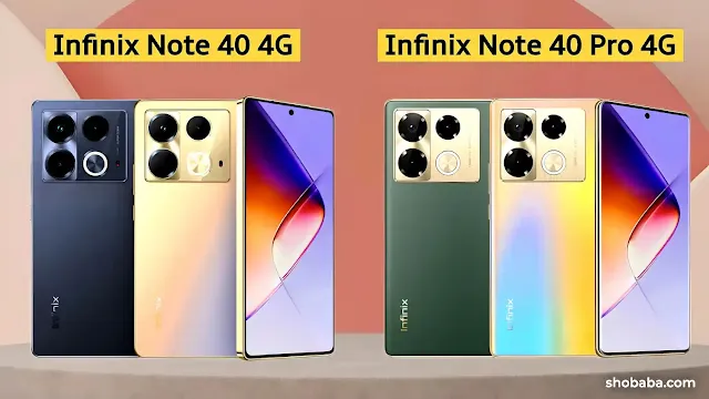 Infinix Note 40, Note 40 Pro 4G Specifications