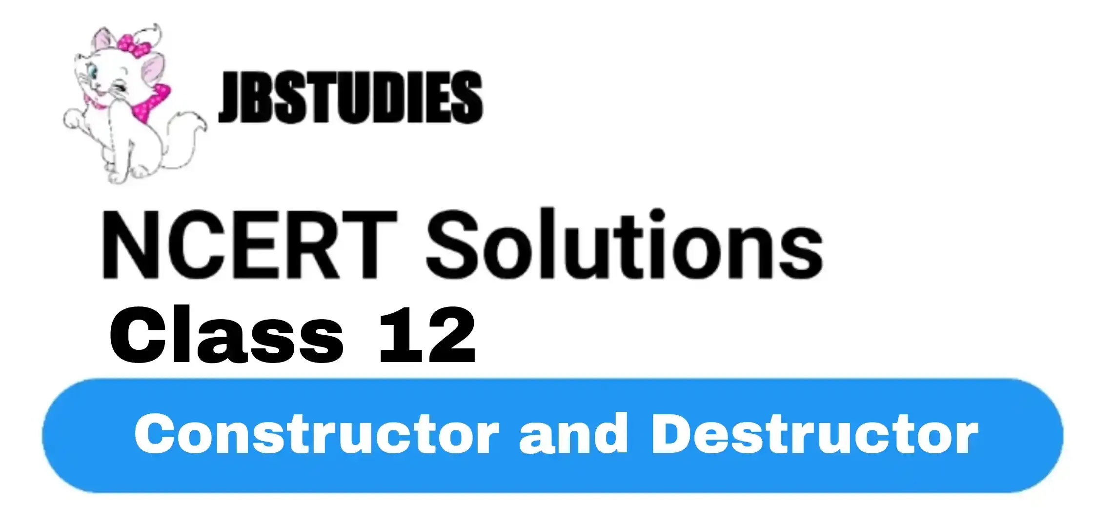 Solutions Class 12 Computer Science (C++) Chapter -4 (Constructor and Destructor)