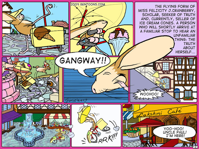 Silver: page 2: In which we meet Miss Cranberry, who is about to learn something about herself