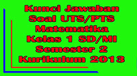 download kunci jawaban uts matematika kelas 1 semester 2 kurikulum 2013