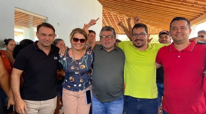 Deputada Cláudia Coutinho participa da união política entre prefeito Bira, Jota Júnior e Nilton Damasceno em Graça Aranha