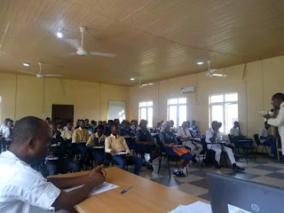 Students paying attention the lecture