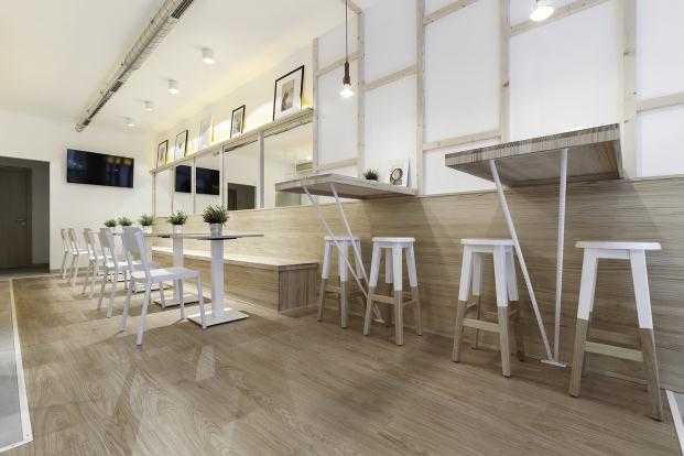 minimalist coffee shop interior and unique cafe design