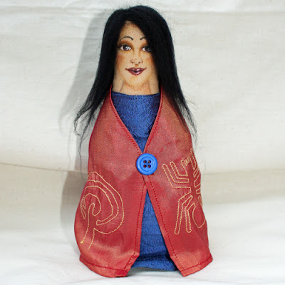 Nazca cloth art doll