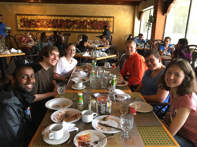 Group picture at dinner in Guatemala City.