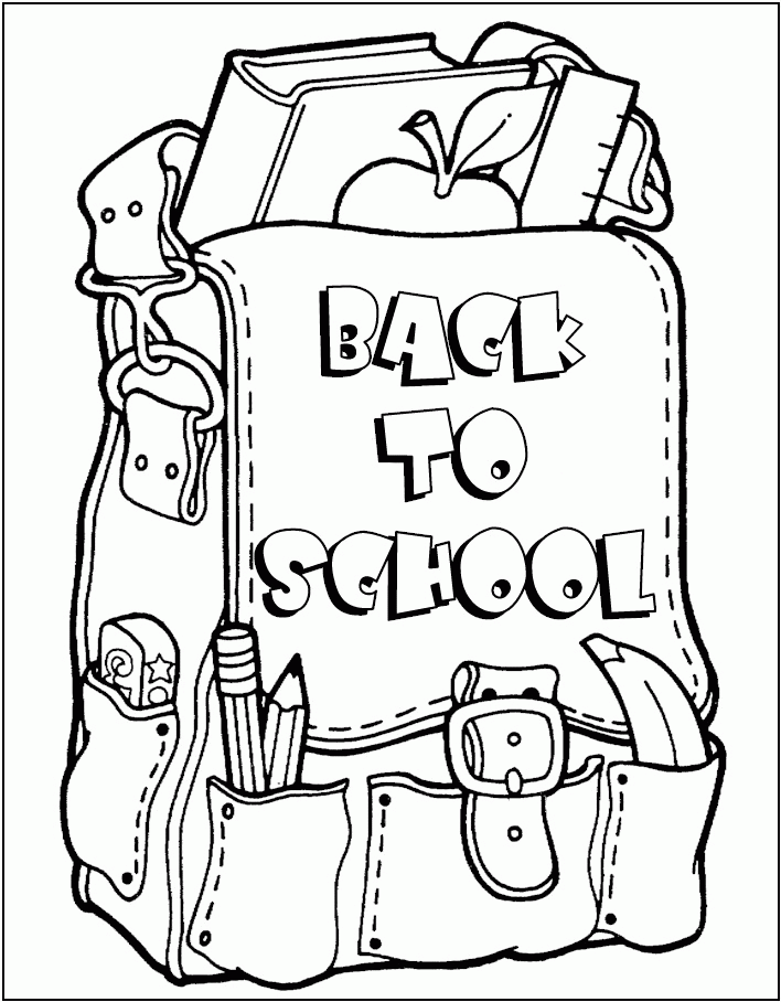 Welcome Back To School Coloring Pages