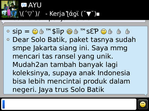 Testimoni review pembeli toko solo-batik