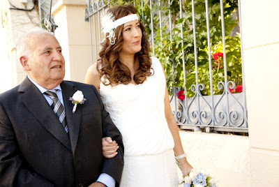 foto real tocado de novia en boda padrino ojuilla