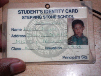 1st identity card, school memories stuff