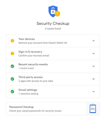 Google Security Checkup