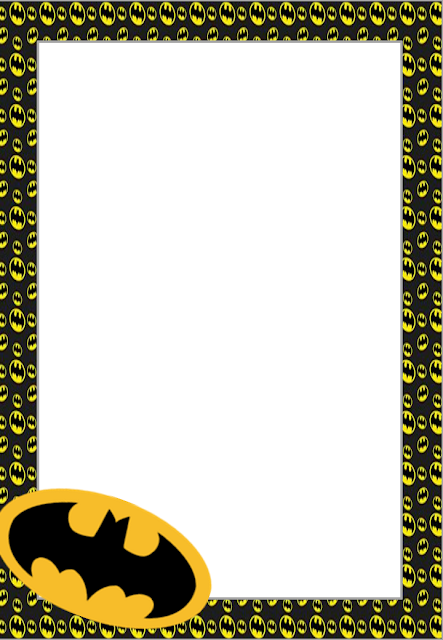 Free printable Batman invitations, cards or labels.