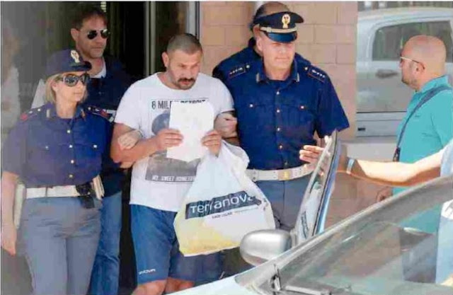 Photos: Italian Mafia Amedeo Mancini Arrested For Killing Nigerian Refugee Charged With Murder