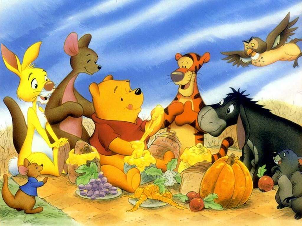Cartoon Images of Winnie the Pooh Friends