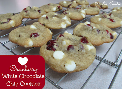 Cranberry White Chocolate Chip Cookies