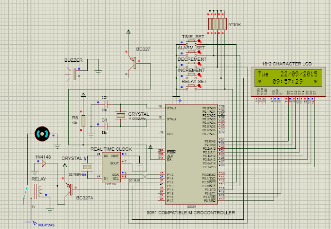 Mạch đồng hồ LCD hẹn giờ Relay