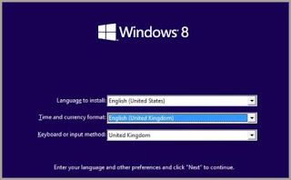 windows 8 language setting