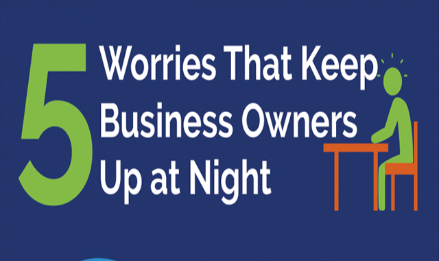 5 Worries That Keep Business Owners Up At Night #infographic