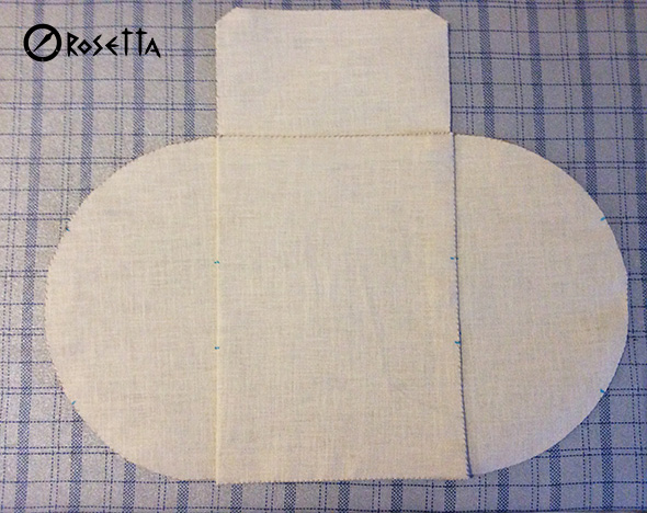 Retro purse clutch of cotton. Step-by-step tutorial.