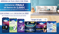 Logo Concorso ''Arreda la tua casa con Tena'' : vinci 184 buoni da 100€ e 5.000 euro per arredare casa