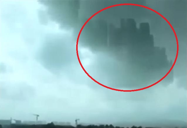 Amazing Footage Of Massive Floating City, Witness Over The Province Of China