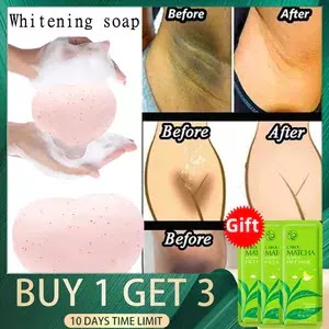 AD Buy 1 Gift 3 Private Parts whitening Brightening Soap Cream Armpit Buttocks Black Skin Freckle Remove Cleaning Scrub Body Care US $8.5 102 sold5 Free Shipping