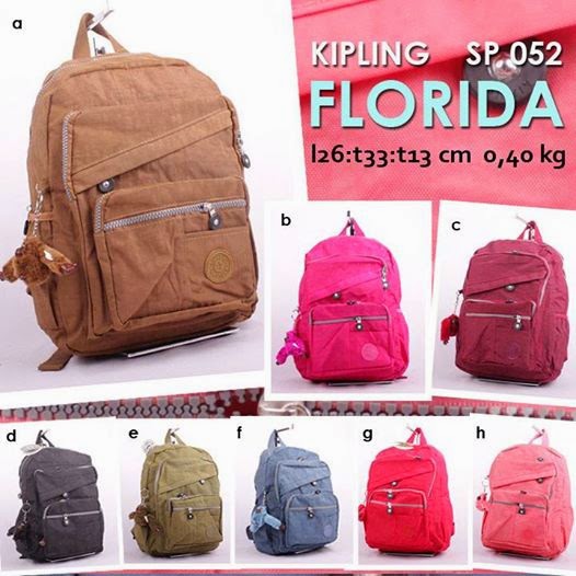 jual online tas ransel kipling kw murah bahan parasut