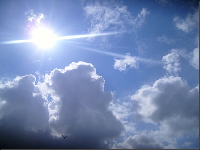Sun and clouds