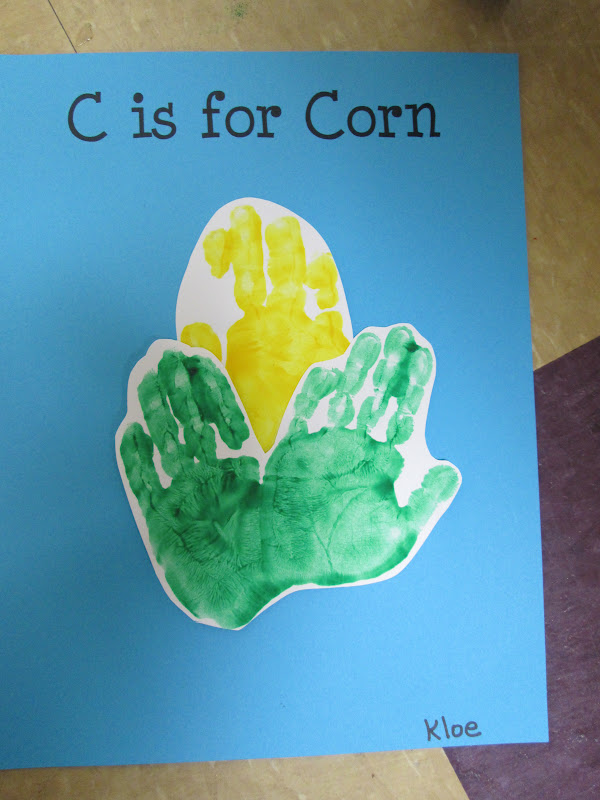 We start out with our handprints -