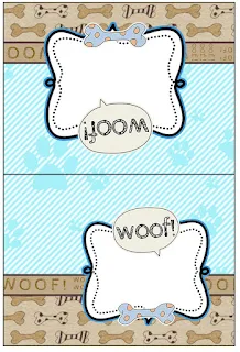 Puppy Footprints: Free Printable Candy Bar Labels.