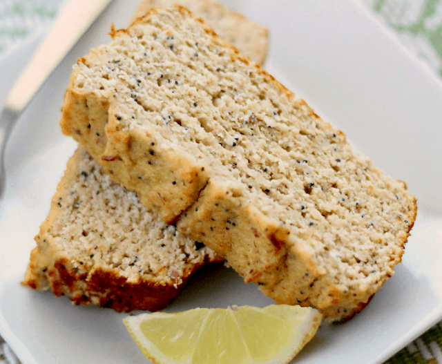 Paleo Lemon Poppy Seed Bread #healthy #breakfast