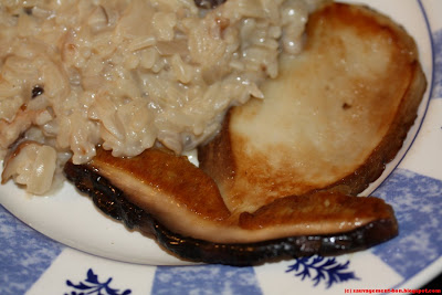 Risotto et steak de cèpe