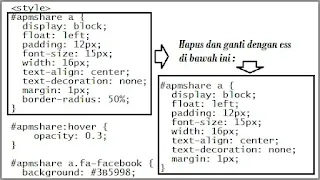 CSS Tombol Share Sosial Media