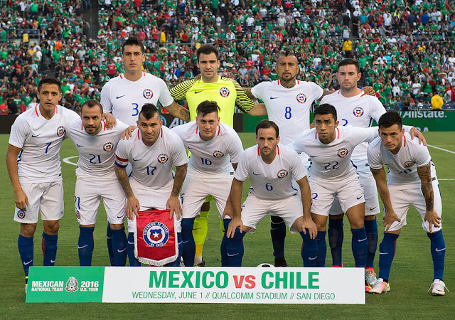 Formación de Chile ante México, amistoso disputado el 1 de junio de 2016