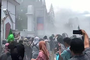 Demo 2 Tahun Jokowi-Ma'ruf Ricuh, Kader HMI Mataram Terluka Diduga Dipukul Polisi