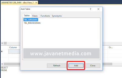 Cara Membuat Table View Pada SQL Server | Tutorial SQL Server