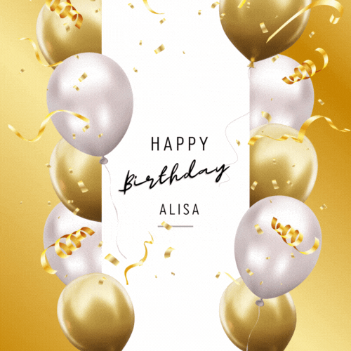 Happy Birthday Alisa (Animated gif)