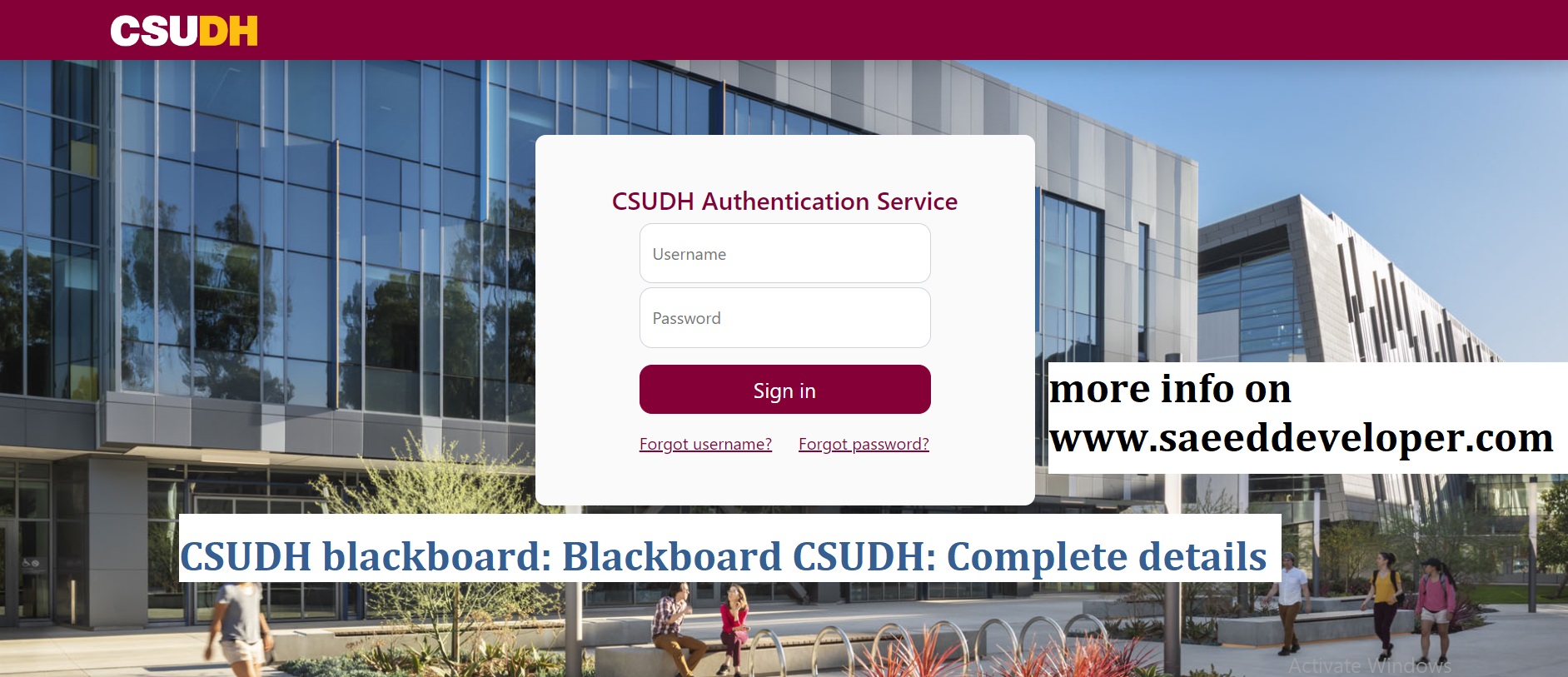 CSUDH blackboard