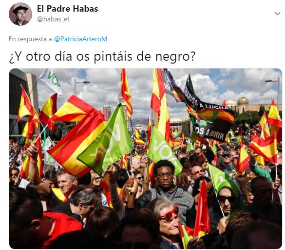 El Padre Habas: Y otro día os pintáis de negro ?