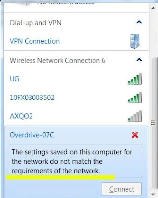 not connected to wifi