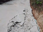 Jalan Rabat Beton Menuju Beririk Sepan Lebang Rusak Parah