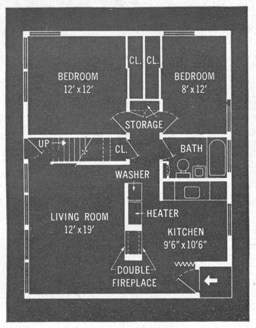 Original Levittown Ranch Floor Plan